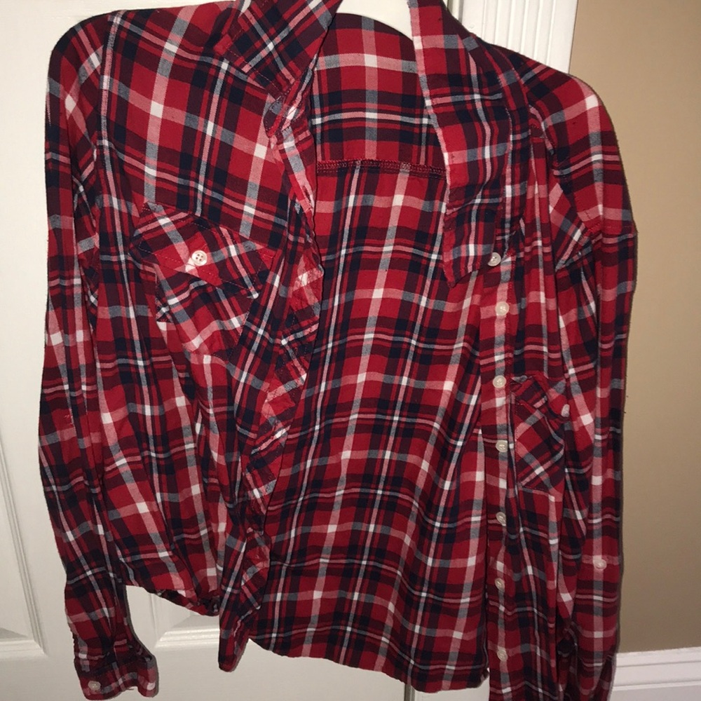 Red and blue flannel